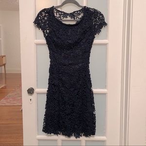 Navy Cocktail Mini Dress